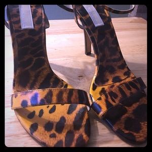 Michael Kors Animal Print Patent Sandals